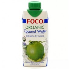 Кокосовая вода, 100% натуральная, БЕЗ САХАРА, 330 мл, FOCO