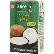 Кокосовое молоко 70%, жирность 17-19%, 250 мл, Aroy-D