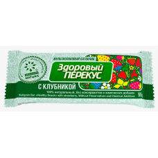 Батончик-мюсли "Здоровый Перекус" С клубникой, 55 ГР
